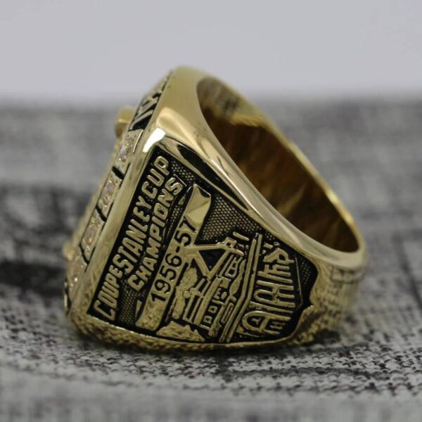 1957 Montreal Canadiens championship ring replica with custom name – Premium Series NHL Rings 1957 2