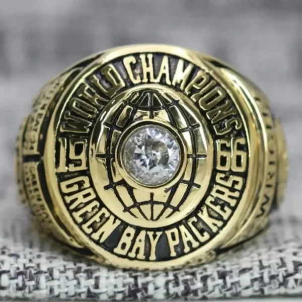 1966 Green Bay Packers championship ring replica with custom name – Premium Series Football Rings 1966 packers