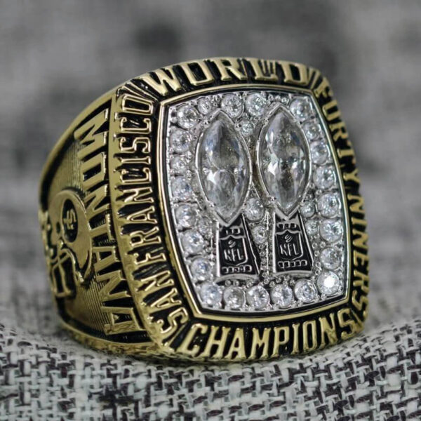 1984 San Francisco 49ers championship ring replica with custom name – Premium Series Football Rings 1984 49ers 2