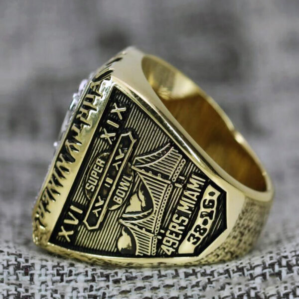 1984 San Francisco 49ers championship ring replica with custom name – Premium Series Football Rings 1984 49ers 7