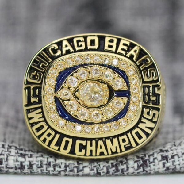 1985 Chicago Bears championship ring replica with custom name – Premium Series Football Rings 1985 bears