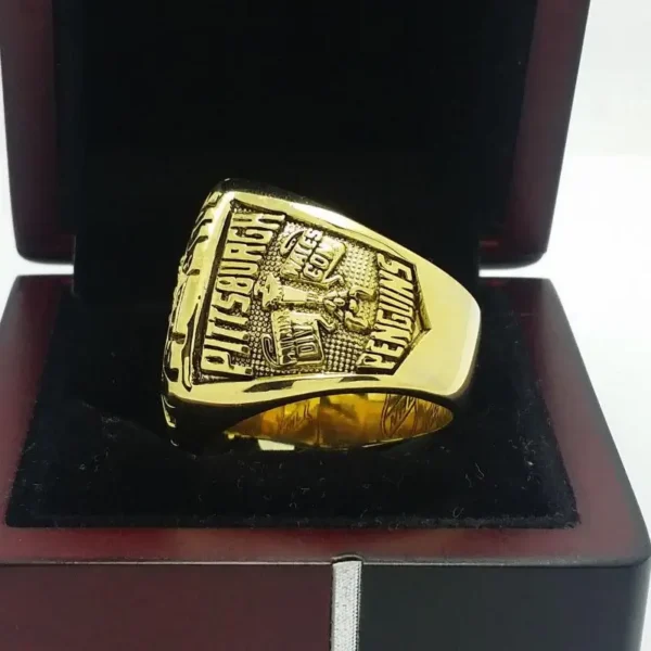 1991 Pittsburgh Penguins championship ring replica with custom name – Premium Series NHL Rings 1991 penguins 4