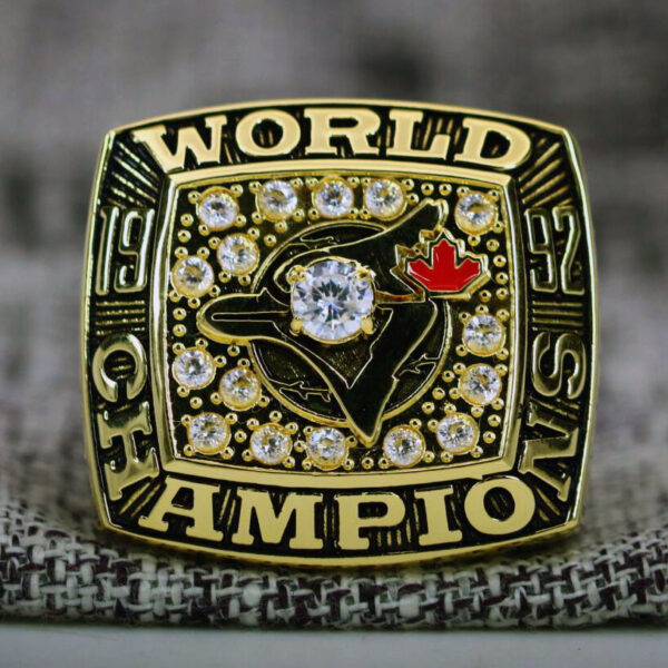 1992 Toronto Blue Jays MLB championship ring replica with custom name – Premium Series MLB Rings 1992 blue jays