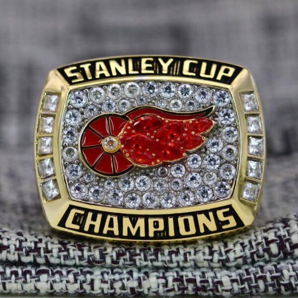 1998 Detroit Red Wings championship ring replica with custom name – Premium Series NHL Rings 1998 red wings