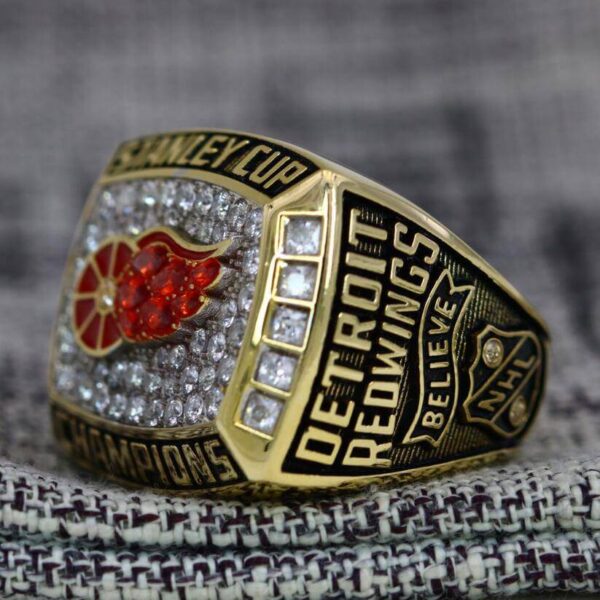 1998 Detroit Red Wings championship ring replica with custom name – Premium Series NHL Rings 1998 red wings 5