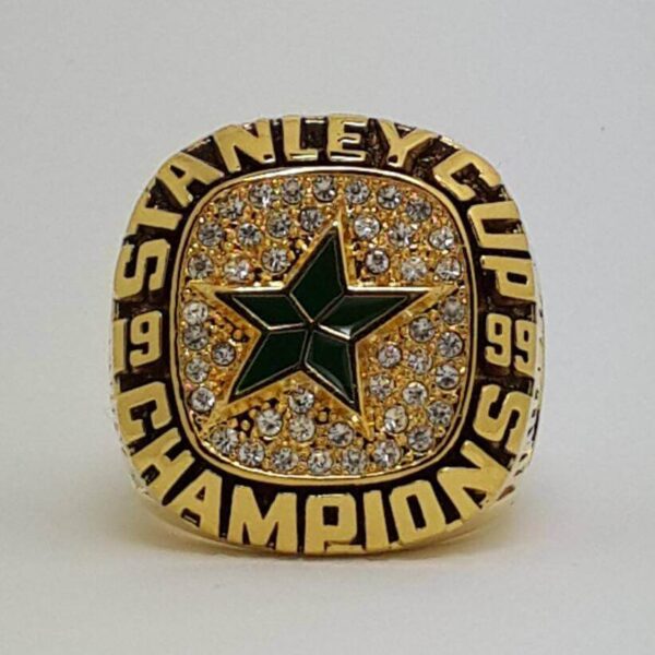 1999 Dallas Stars championship ring replica with custom name – Premium Series NHL Rings 1999 Dallas Stars