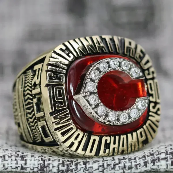 1990 Cincinnati Reds MLB championship ring replica with custom name – Premium Series MLB Rings 1990 Cincinnati Reds 2