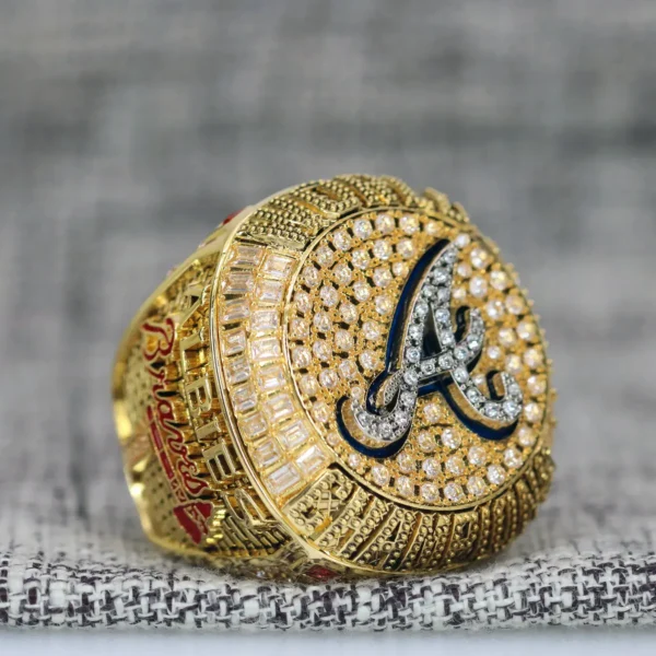 2021 Atlanta Braves MLB championship ring replica with custom name – Premium Series MLB Rings 2021 Atlanta Braves 2