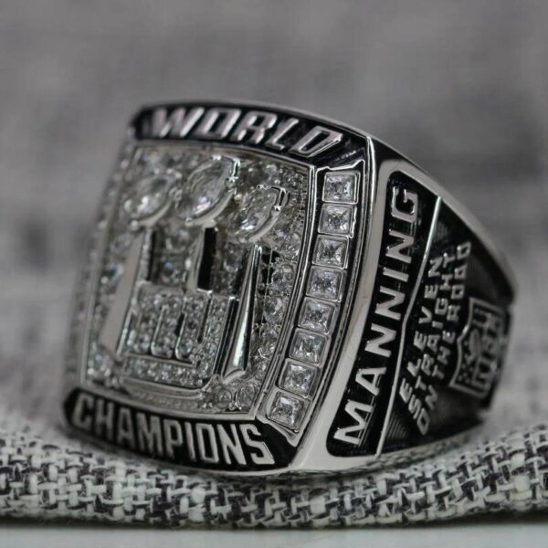 2007 New York Giants championship ring replica with custom name – Premium Series Football Rings 2007 giants 4