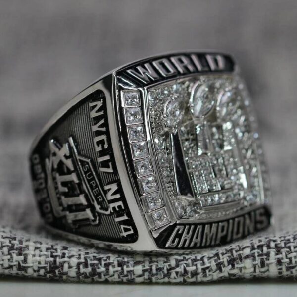 2007 New York Giants championship ring replica with custom name – Premium Series Football Rings 2007 giants 2