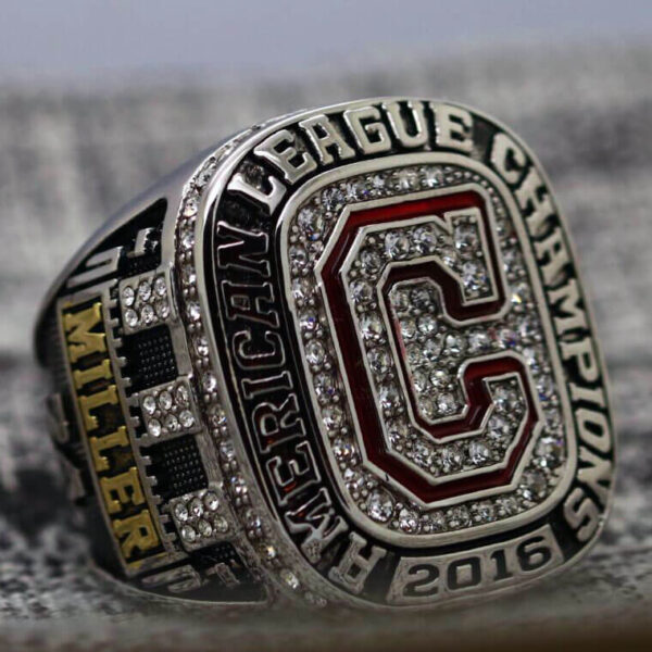 2016 Cleveland Indians National League championship ring replica with custom name – Premium Series MLB Rings Andrew Miller