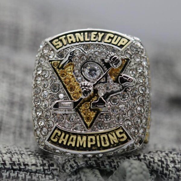 2017 Pittsburgh Penguins championship ring replica with custom name – Premium Series NHL Rings 2017 penguins