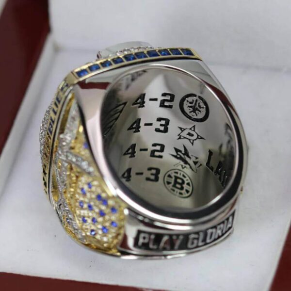 2019 St. Louis Blues championship ring replica with custom name – Premium Series NHL Rings 2019 St. Louis Blues 8