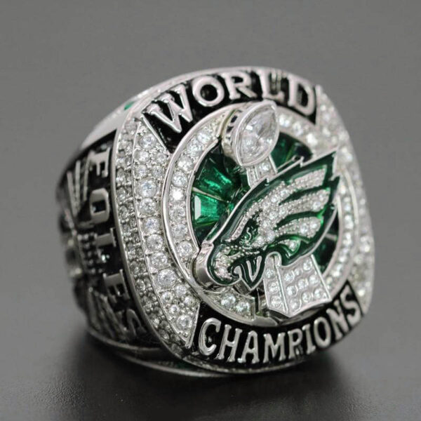 2017 Philadelphia Eagles championship ring replica with custom name – Premium Series Football Rings 2017 Philadelphia Eagles championship ring