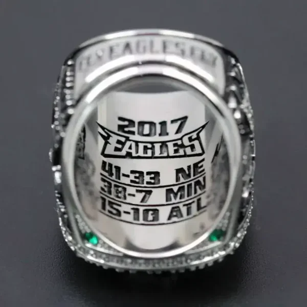 2017 Philadelphia Eagles championship ring replica with custom name – Premium Series Football Rings 2017 Philadelphia Eagles championship ring 8