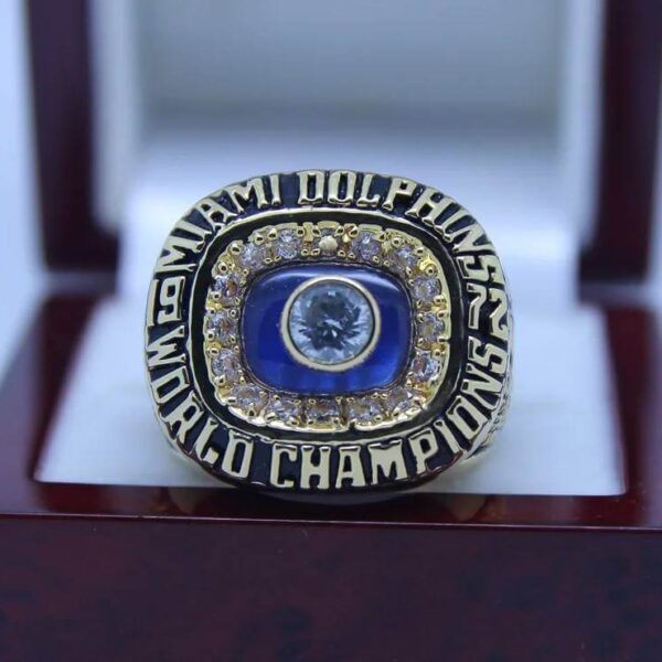 1972 Miami Dolphins championship ring replica with custom name – Premium Series Football Rings 1972 dolphins