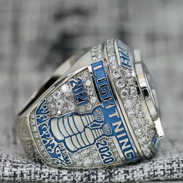 2021 Tampa Bay Lightning NHL championship ring replica with custom name – Premium Series NHL Rings 2021 Tampa Bay Lightning 5