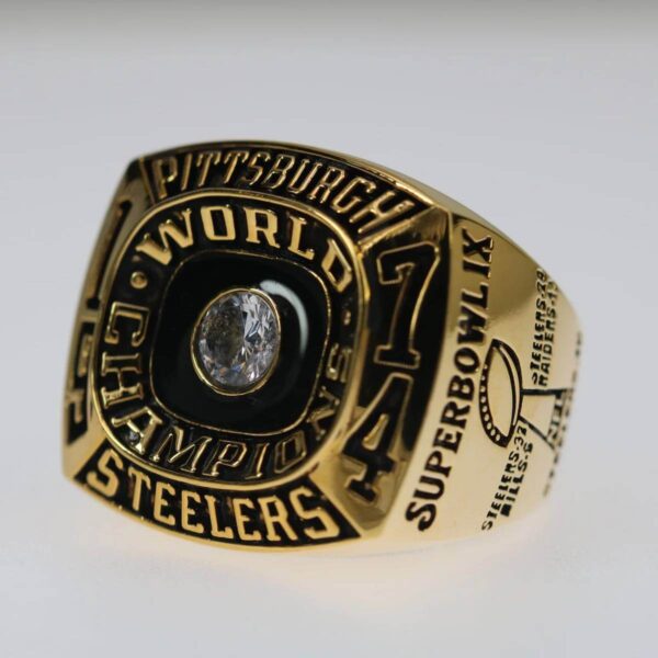 1974 Pittsburgh Steelers championship ring replica with custom name – Premium Series Football Rings 1974 steelers 4