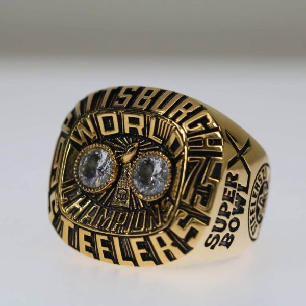 1975 Pittsburgh Steelers championship ring replica with custom name – Premium Series Football Rings 1975 steelers 4