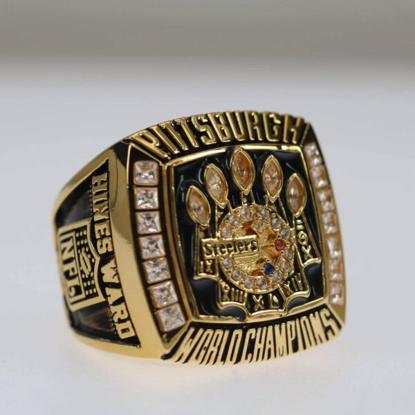 2005 Pittsburgh Steelers championship ring replica with custom name – Premium Series Football Rings 2005 steelers 2