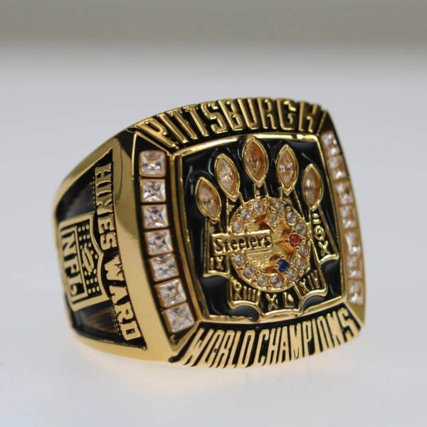 2005 Pittsburgh Steelers championship ring replica with custom name – Premium Series Football Rings 2005 steelers 6