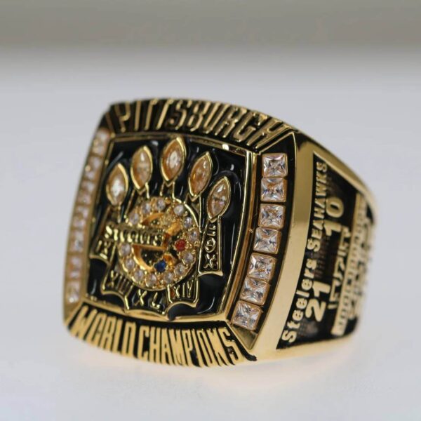 2005 Pittsburgh Steelers championship ring replica with custom name – Premium Series Football Rings 2005 steelers 4