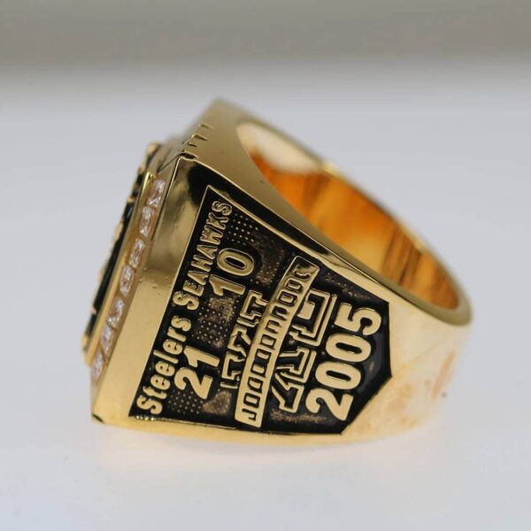 2005 Pittsburgh Steelers championship ring replica with custom name – Premium Series Football Rings 2005 steelers 7