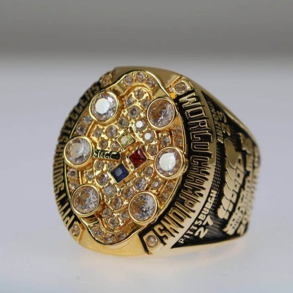 2008 Pittsburgh Steelers championship ring replica with custom name – Premium Series Football Rings 2008 steelers 4