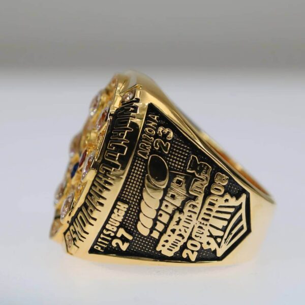 2008 Pittsburgh Steelers championship ring replica with custom name – Premium Series Football Rings 2008 steelers 7