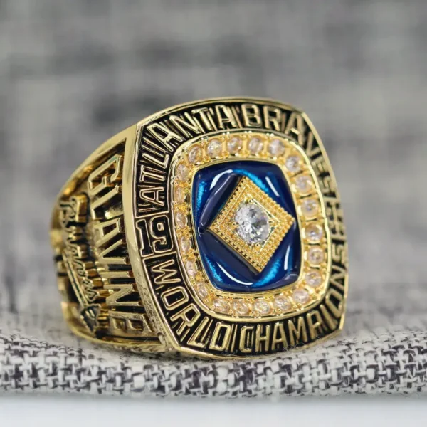 1995 Atlanta Braves MLB championship ring replica with custom name – Premium Series MLB Rings 1995 braves 2