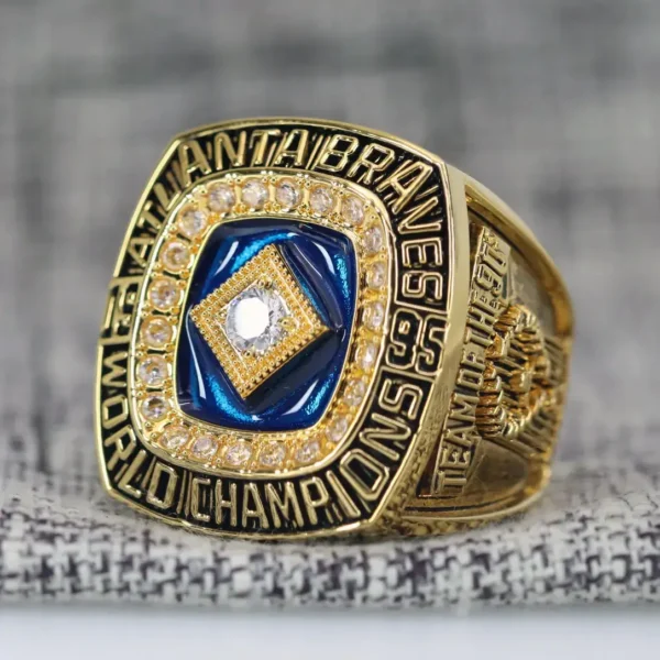 1995 Atlanta Braves MLB championship ring replica with custom name – Premium Series MLB Rings 1995 braves 4