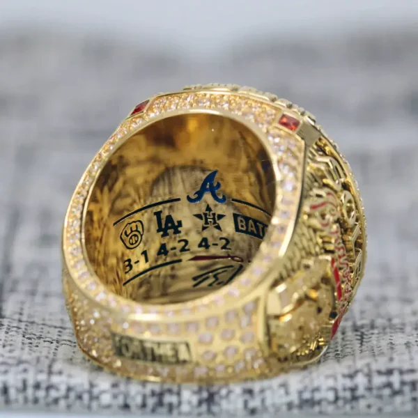 2021 Atlanta Braves MLB championship ring replica with custom name – Premium Series MLB Rings 2021 Atlanta Braves 8