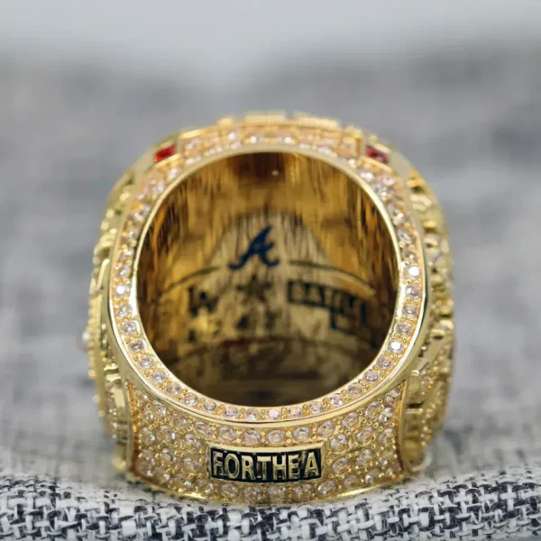 2021 Atlanta Braves MLB championship ring replica with custom name – Premium Series MLB Rings 2021 Atlanta Braves 6