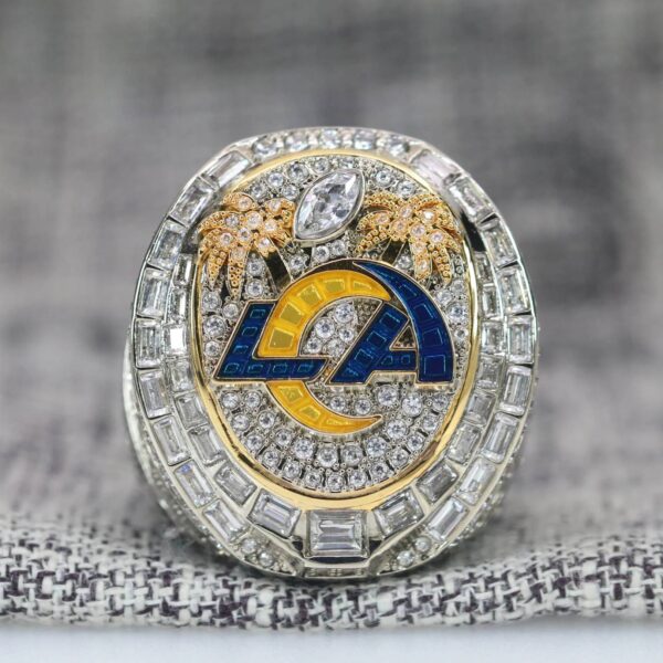 2021 Los Angeles Rams championship ring replica with custom name – Premium Series Football Rings 2021 rams