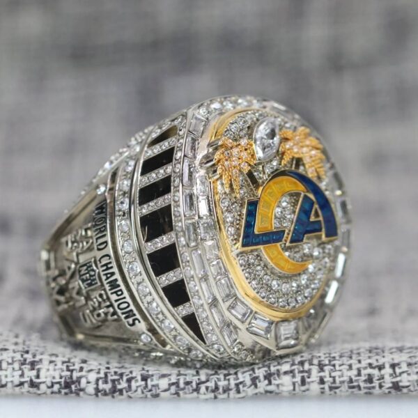 2021 Los Angeles Rams championship ring replica with custom name – Premium Series Football Rings 2021 rams 2