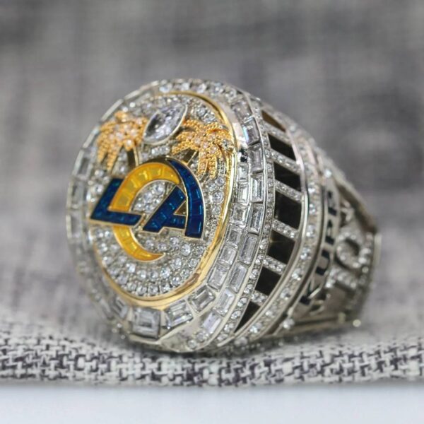 2021 Los Angeles Rams championship ring replica with custom name – Premium Series Football Rings 2021 rams 4