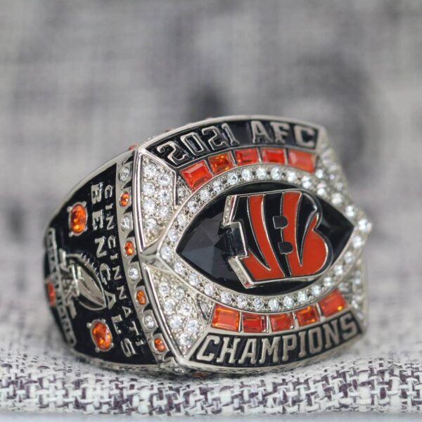 2021 Cincinnati Bengals championship ring replica with custom name – Premium Series Football Rings 2021 bengals 8