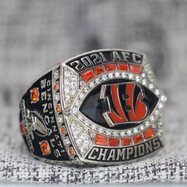 2021 Cincinnati Bengals championship ring replica with custom name – Premium Series Football Rings 2021 bengals 5