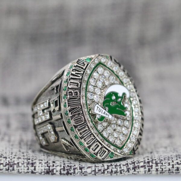 2023 Tulane Green Wave Cotton Bowl championship ring replica with custom name – Premium Series NCAA Rings 2023 Cotton Bowl 2