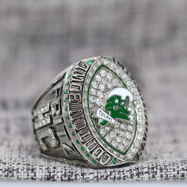 2023 Tulane Green Wave Cotton Bowl championship ring replica with custom name – Premium Series NCAA Rings 2023 Cotton Bowl 8