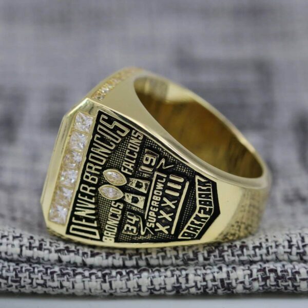 1998 Denver Broncos championship ring replica with custom name – Premium Series Football Rings 1998 broncos 5