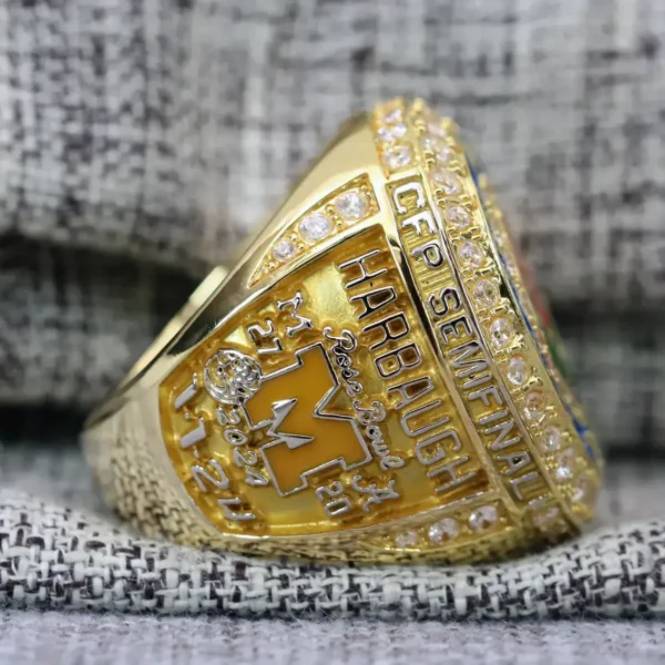 2024 Michigan Wolverines Rose Bowl championship ring replica with custom name – Premium Series NCAA Rings championship ring for sale 5