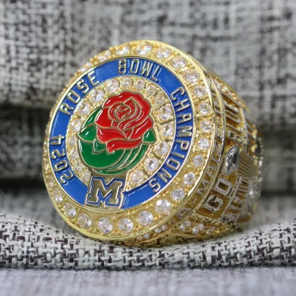 2024 Michigan Wolverines Rose Bowl championship ring replica with custom name – Premium Series NCAA Rings championship ring for sale 4