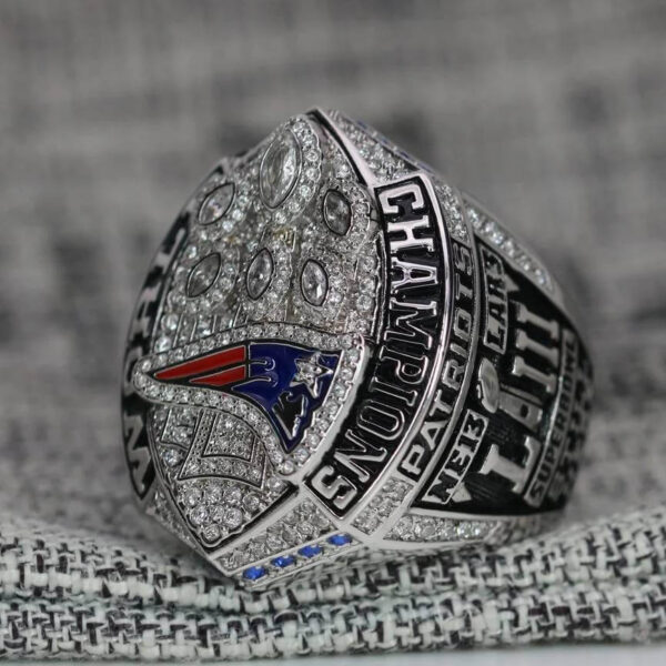 2018 New England Patriots championship ring replica with custom name – Premium Series Football Rings 2018 patriots 4