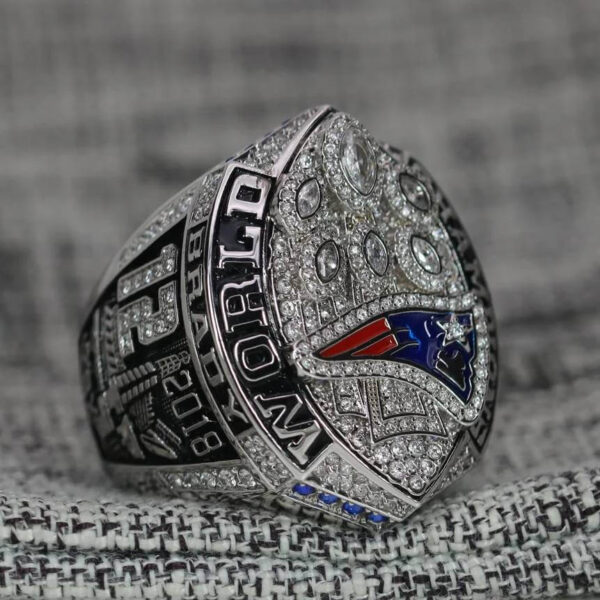 2018 New England Patriots championship ring replica with custom name – Premium Series Football Rings 2018 patriots 2