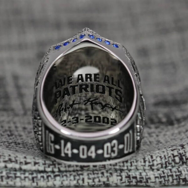 2018 New England Patriots championship ring replica with custom name – Premium Series Football Rings 2018 patriots 6