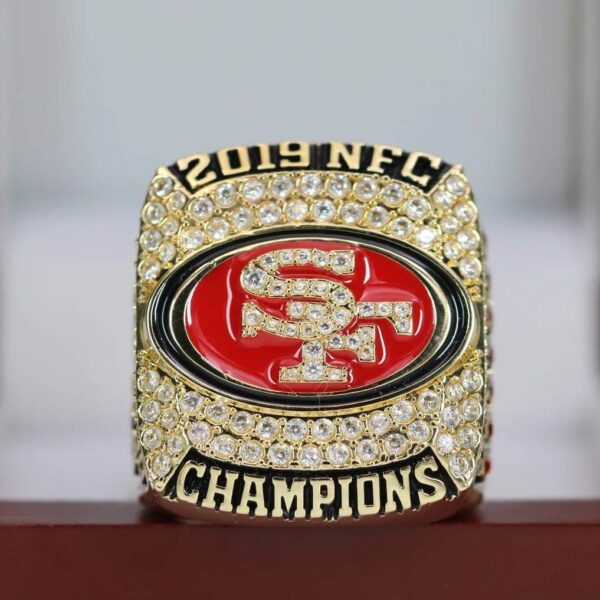 2019 San Francisco 49ers championship ring replica with custom name – Premium Series Football Rings 2019 49ers