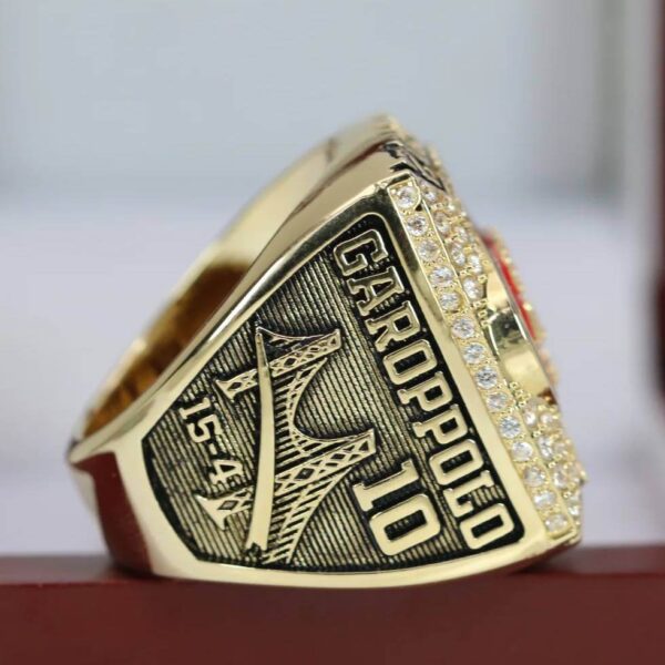 2019 San Francisco 49ers championship ring replica with custom name – Premium Series Football Rings 2019 49ers 2