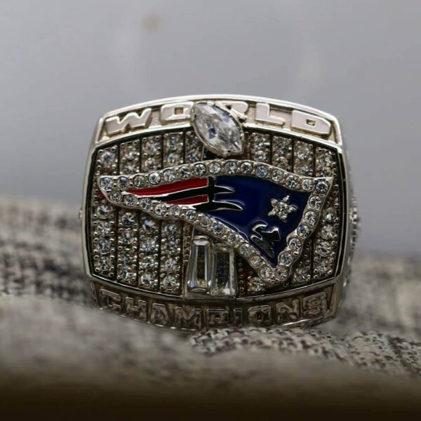 2001 New England Patriots championship ring replica with custom name – Premium Series Football Rings 2001 patriots