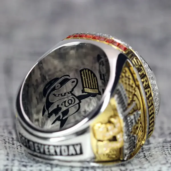 2019 Washington Nationals MBL championship ring replica with custom name – Premium Series MLB Rings 2019 Nationals 2